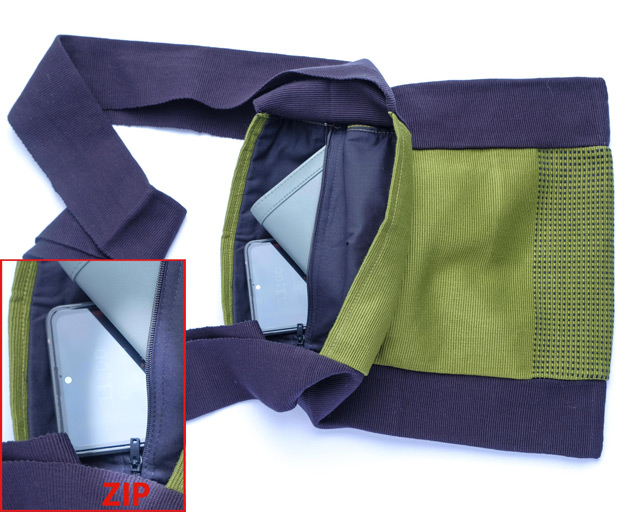Sac à bandoulière en coton « Yaam ».